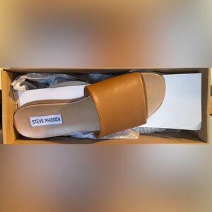 Steve Madden Kailey Cognac Leather Flats *NEW*